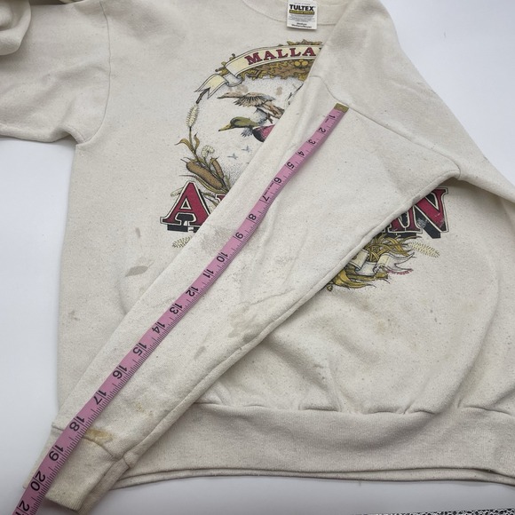 Vintage Tultex North American Outfitters Mallards Sweatshirt Sz Medium Thrashed - Picture 7 of 8